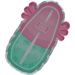 ♡ Summer Pink Axolotl Beach Surfboard