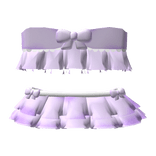 ♡ summer purple bow set