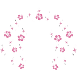 Summer Sparkling Hibiscus Flower Aura in PINK