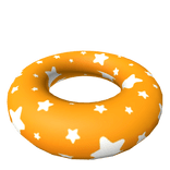 Summer Star Floatie in Orange