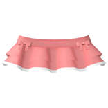 Summer Strawberry Bow Ruffle Skirt in Red ♡