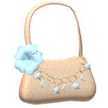 summer tropical purse (blue)