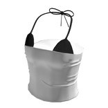 Summer Tube Top w Black Bikini Top