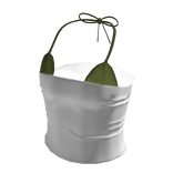 Summer Tube Top w Green Bikini Top