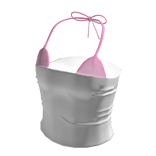 Summer Tube Top w Pink Bikini Top