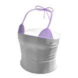 Summer Tube Top w Purple Bikini Top