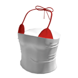 Summer Tube Top w Red Bikini Top