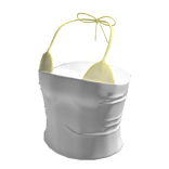 Summer Tube Top w Yellow Bikini Top