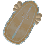 ♡ Summer Yellow Axolotl Beach Surfboard