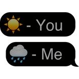 sun and rain text