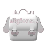 ♡ Super cute bunny pastel pink white backpack !