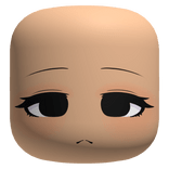 Super Cute Face With Black Eyes - Light