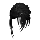 Super Cute Low Bun (Black)