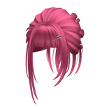 Super Cute Low Bun (Hot Pink)