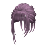 Super Cute Low Bun (Purple)