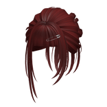 Super Cute Low Bun (Red)