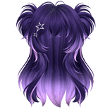 Super Fluffy Spikey Anime Pigtails (Galaxy)