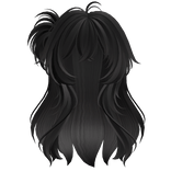 Super Fluffy Spikey Anime Side Pigtail (Black V2)