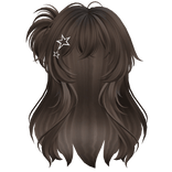Super Fluffy Spikey Anime Side Pigtail (Brown)