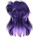 Super Fluffy Spikey Anime Side Pigtail (Galaxy)