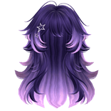 Super Fluffy Wavy Anime Hairstyle (Galaxy)