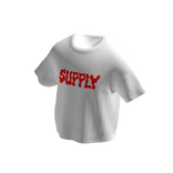 SUPPLY Red Graphic T Shirt White Streetwear