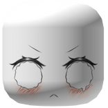 ୨୧ surprised blushy crying face