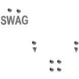 swag piercing set in silver