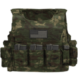 SWAT Tactical Vest Military Army Woodland Camo