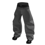 Gray Sweatpants w/ Boots