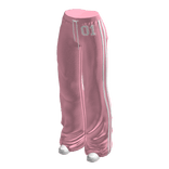 sweat pants with shoes pink 