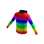 Sweatshirt Hoodie Black Cartoony Rainbow Colors