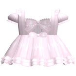 sweet baby doll ruffle heart dress pink