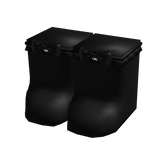 ♡ : sweet black bow trim socks