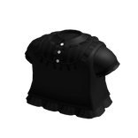♡ : sweet black ruffle collar blouse