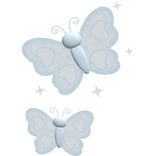 ♡ sweet blue magical butterflies on mi face ʚїɞ