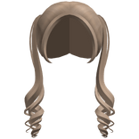 ꒰ ♡┊ sweet cute long swirl pigtails in chai