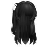 Sweet hair with a ponytail in black ♡