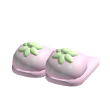  ꒰♡꒱ : sweet kawaii pink cute strawberry slippers