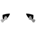  ꒰ · ♡ sweet kitten ears with white bows and bells