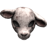 Sweet Little Goth Lamb Mask With Piercing