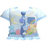 sweet lullaby pastel blue decora doll shirt 🌙💤