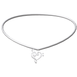 ୨୧ sweet piano music note necklace 3.0