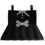 ♡ : sweet ruffled babydoll dress in black-pink