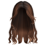 ♡ sweet silky layered messy wavy hair dark brown
