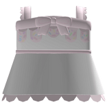 sweet sprinkle donut dress in white𖹭