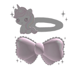 ꒰  sweet unicorn hairclip ♡꒱