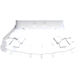 Sweet White Ruffled Milkmaid Skirt