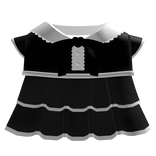 ၄♡၃ Sweetheart Ruffled Dress In Black
