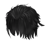 Swept Back Hair - Black